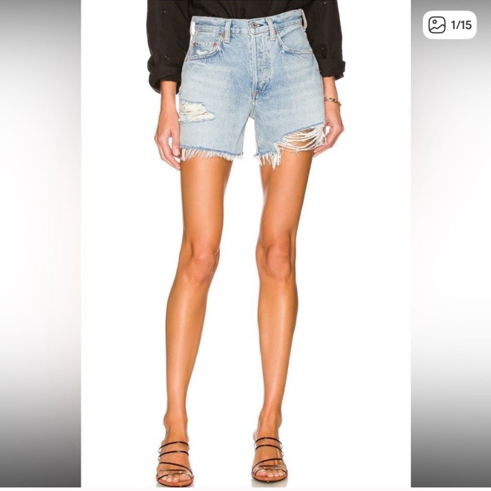 Citizens Of Humanity Annabelle Long Jean Shorts